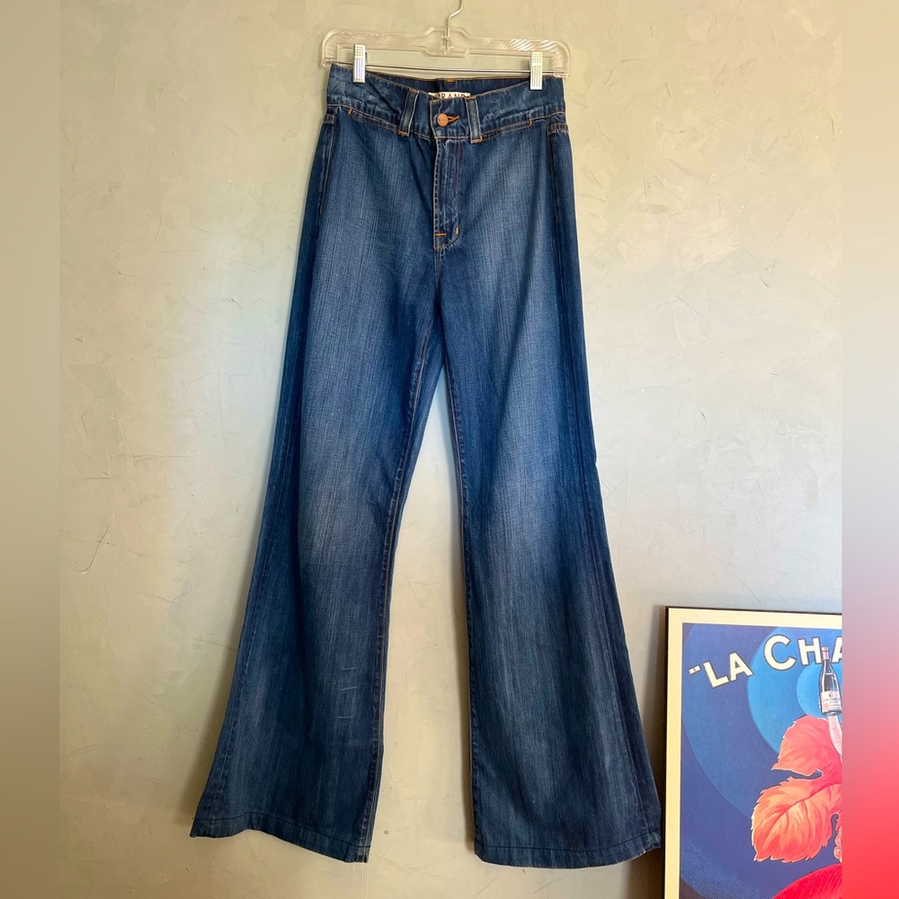 J Brand 100% pima cotton wide leg denim